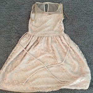 Champagne/gold girls party dress